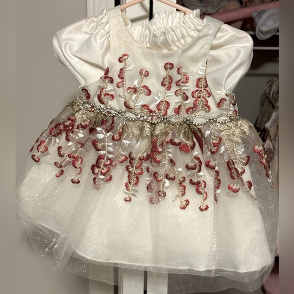 American Princess White & Lilac Ruffle-Accent Sweater & Plaid Younger Girls Dress main image 0